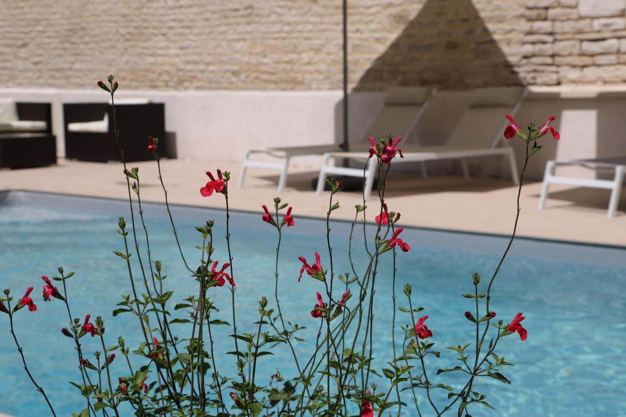 La Villa Lombardi En Champagne, Avec Piscine Privee Et Jacuzzi Les Riceys Exterior photo